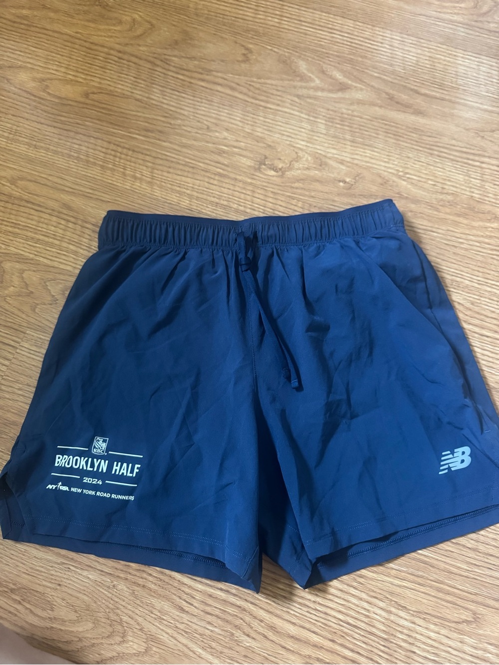 New Balance Men’s Navy Blue Athletic Running Shorts
